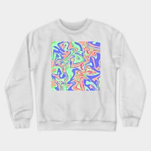 Marble Hologram Design Crewneck Sweatshirt